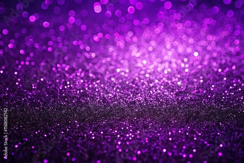 Abstract Violet Gradient Background: Glowing Purple Black Noisy Texture Panoramic Banner Header photo