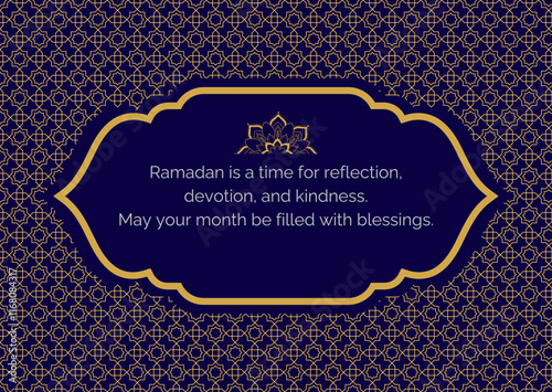 Greeting card ramadan kareem design template background with islamic shape. vector illustration background, Islamic celebration and tradition. Banner, poster, flyer.