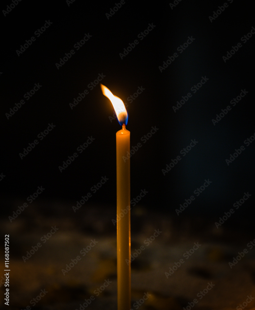 Candles in St. Stephen's Cathedral in Vienna