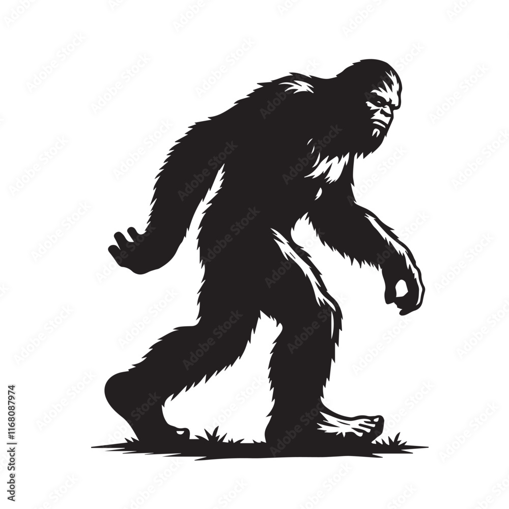 Bigfoot vector silhouette vector Bigfoot vector silhouette vector