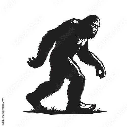 Bigfoot  vector silhouette vector
