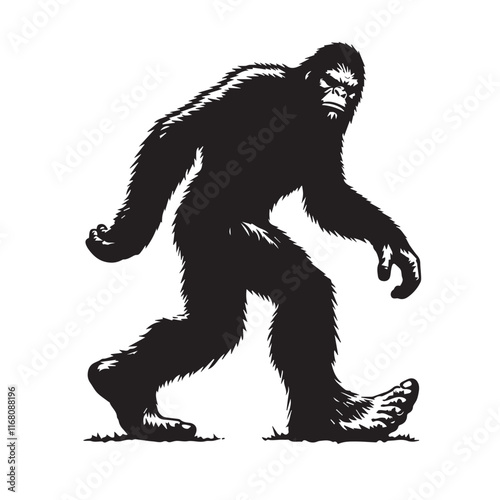 Bigfoot  vector silhouette vector