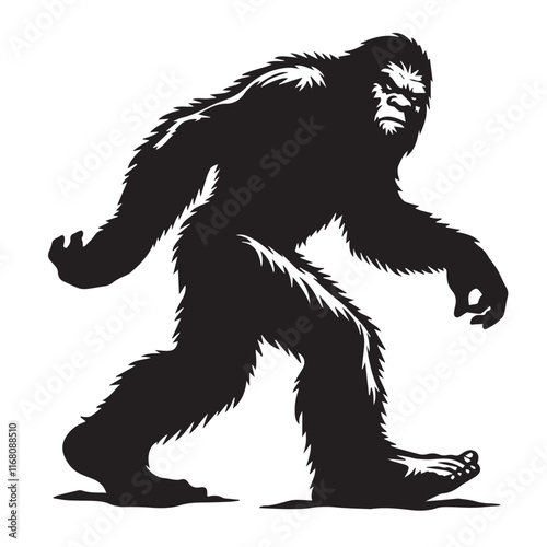 Bigfoot  vector silhouette vector
