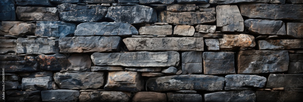 Raw stone wall background exhibiting chaotic arrangement of aged rocks, perfect for artistic and creative projects featuring natural textures. Raw stone wall background exhibiting chaotic arrangement of aged rocks, perfect for artistic and creative projects featuring natural textures.
