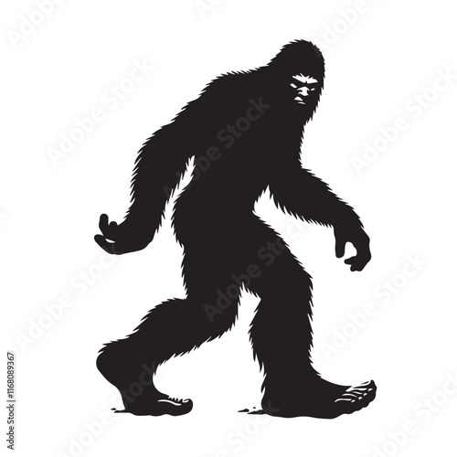 Bigfoot  vector silhouette vector