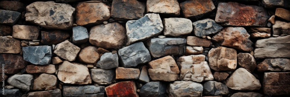 Raw and Chaotic Stone Wall Background Featuring Diverse Textures and Colors, Perfect for Various Creative Projects and Artistic Expressions Raw and Chaotic Stone Wall Background Featuring Diverse Textures and Colors, Perfect for Various Creative Projects and Artistic Expressions