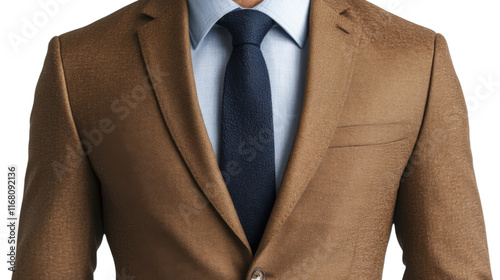 suit and tie isolated on white background