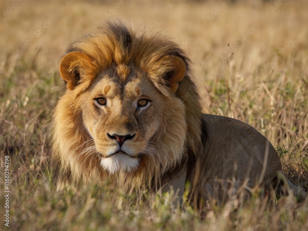The majestic lion in its natural environment The majestic lion in its natural environment