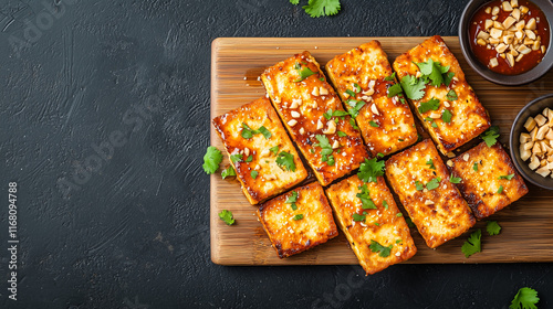 Crispy Tofu with Spicy Pean...