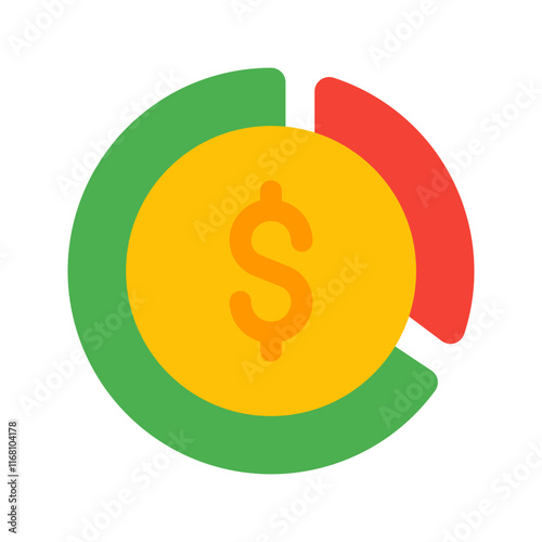budgeting flat icon