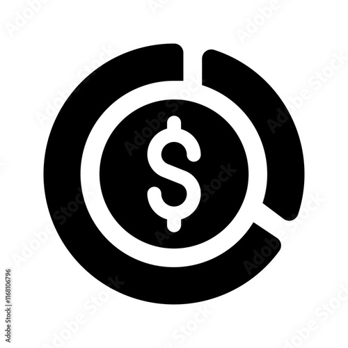 budgeting glyph icon