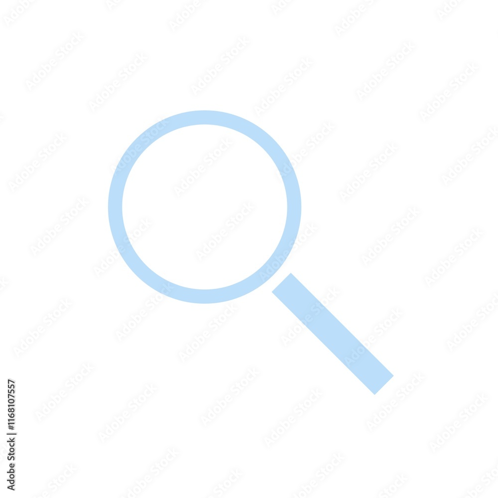 A magnifying glass with a white background. Concept of curiosity and exploration A magnifying glass with a white background. Concept of curiosity and exploration