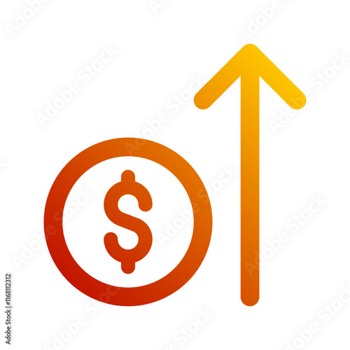 interest rate gradient icon