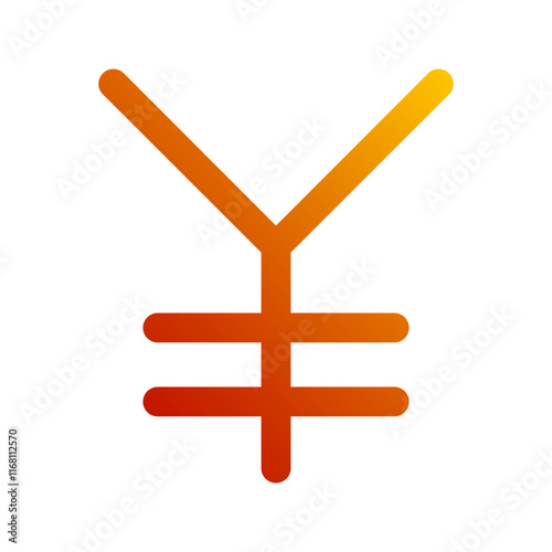 yen gradient icon