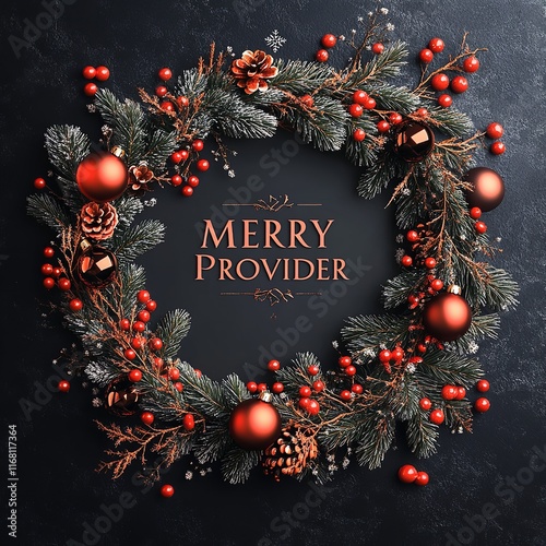 Christmas Background with Elegant Typography. A Stock Photo

 photo