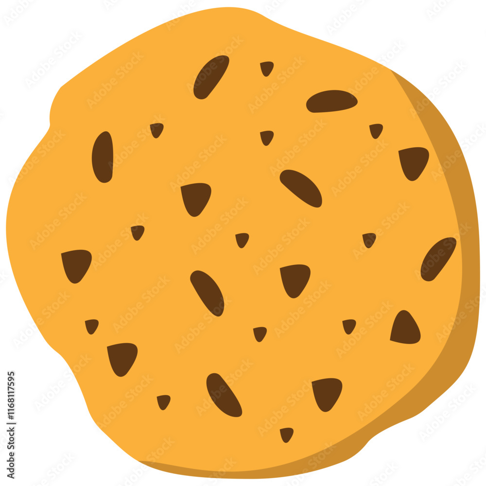 Chocolate Biscuit Dessert. Chocolate cookies and gingerbread biscuits desserts vector. Vector illustration of sweet cookies with chocolate pieces. Illustration for the site, menu and other things. Chocolate Biscuit Dessert. Chocolate cookies and gingerbread biscuits desserts vector. Vector illustration of sweet cookies with chocolate pieces. Illustration for the site, menu and other things.