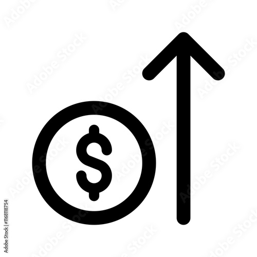 interest rate line icon