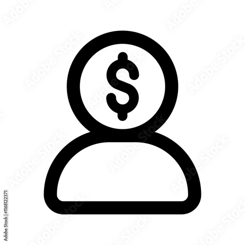 financial advisor line icon