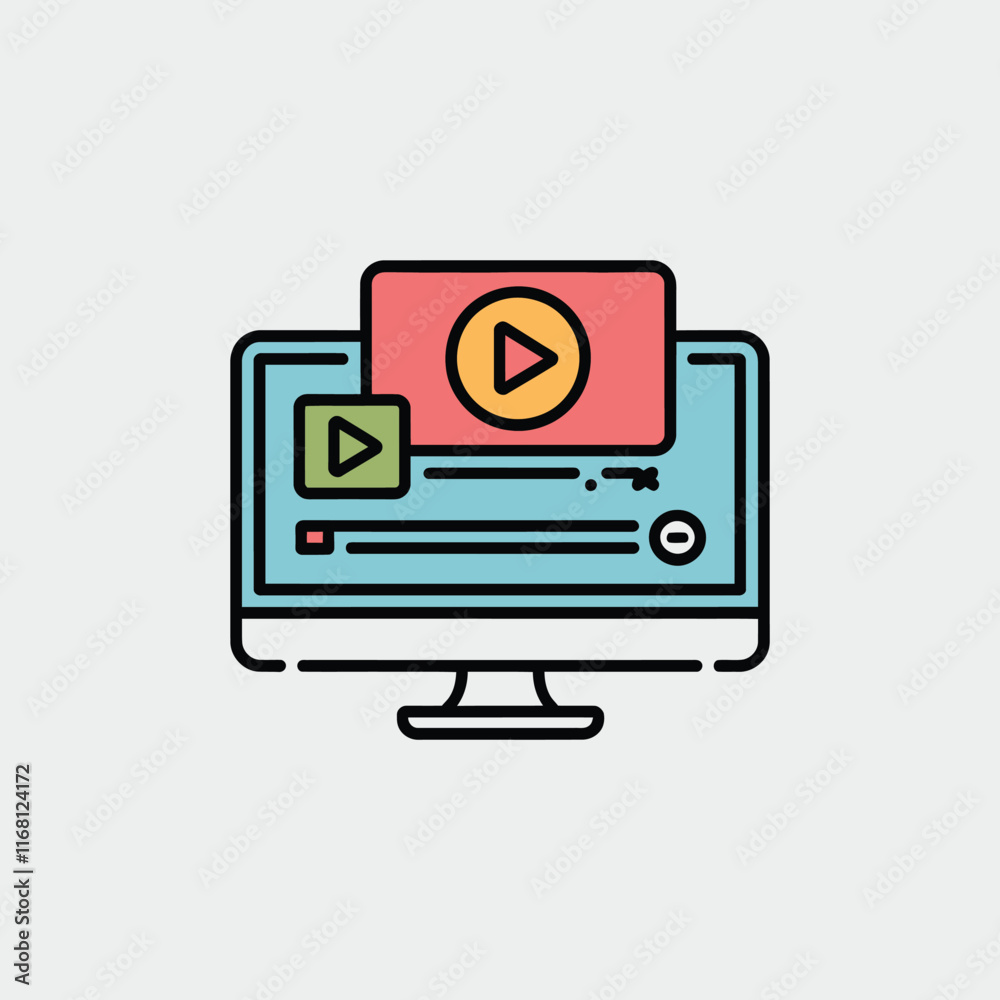 Flat vector illustration. Vector icon. Flat icon Flat vector illustration. Vector icon. Flat icon