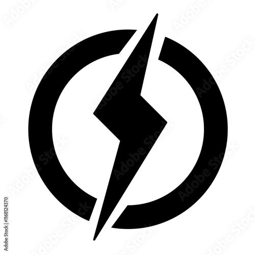 minimalist electric vector design featuring bold lines and clean shapes