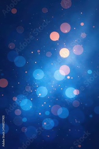 Abstract blue bokeh backdrop, shimmering and ethereal , elegant, shimmering, pastel