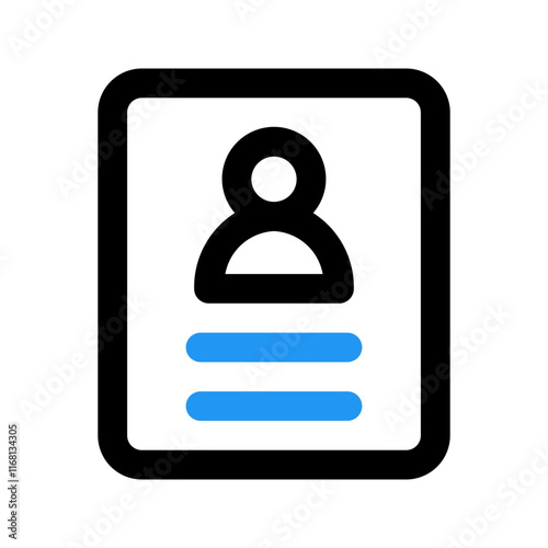 curriculum vitae line color icon