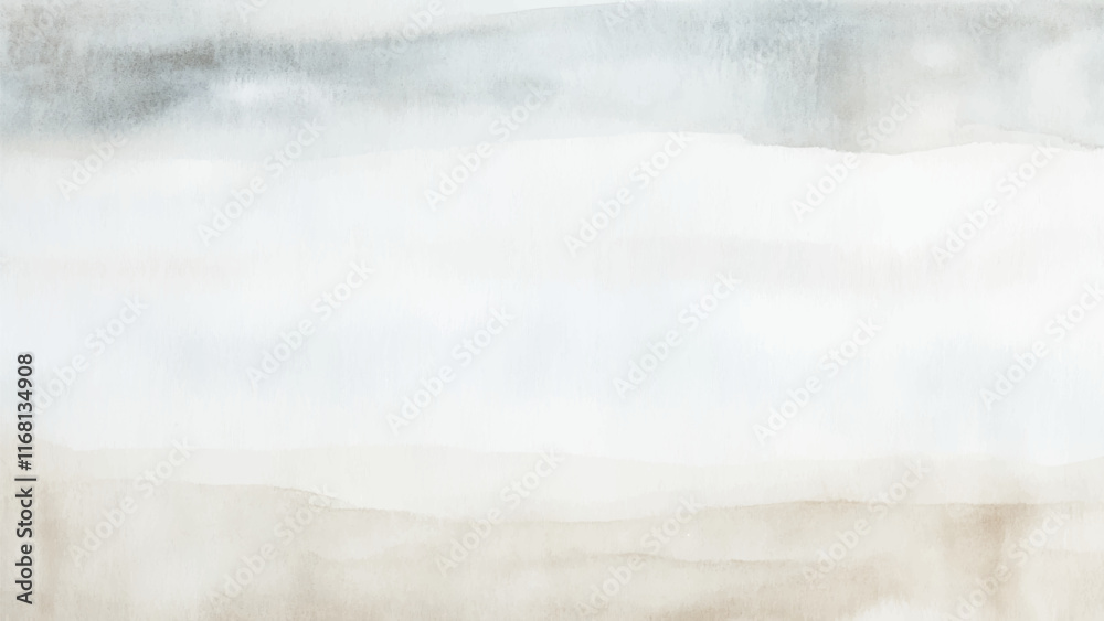 Fototapeta premium Abstract watercolor aesthetic horizontal background. Hand drawn vector splatter texture. Brush stroked painting pastel color watercolour