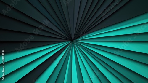 Wallpaper Mural Burst abstract background idea. Abstract design featuring dynamic lines and vibrant teal colors in a radial pattern. Torontodigital.ca