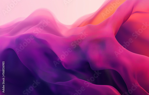 Abstract vector illustration of pink smoke on a white background, featuring smooth edges, soft glow effects, wavy lines, and elegant flowing patterns in high resolution photo