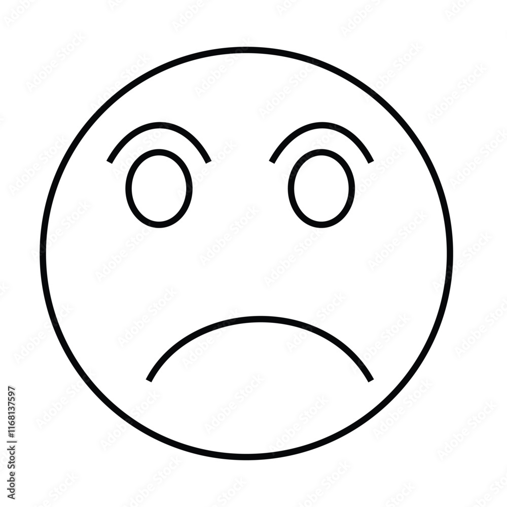 Fototapeta premium icon depicting being angry