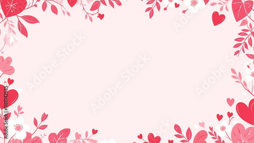 illustration background representation of love,Valentine's Day concept.