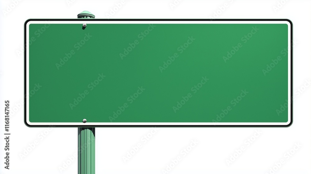 Clipping path included for green sign on plain white. Clipping path included for green sign on plain white.