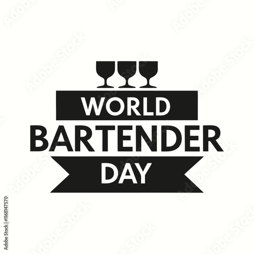 World bartender day Background Template design for Poster or Banner
