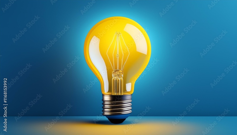 Light bulb on Blue background with copy space. Glowing light bulb symbol of new idea, creativity, innovation, concept, technology, equipment, glowing, inspiration, invention, solution, Light bulb on Blue background with copy space. Glowing light bulb symbol of new idea, creativity, innovation, concept, technology, equipment, glowing, inspiration, invention, solution,