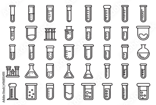 Test tube Icon chemical experiment tool