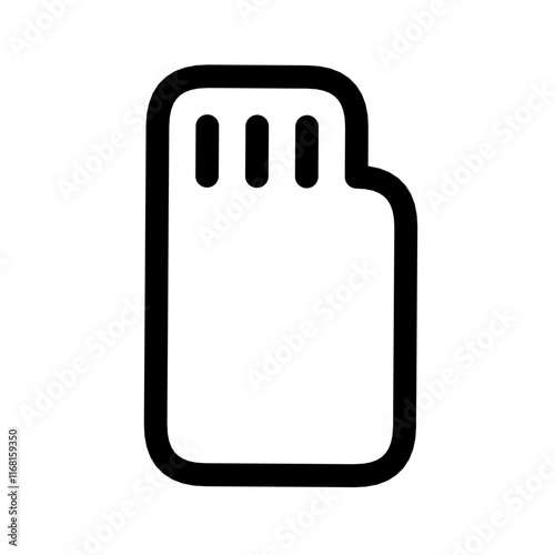 icon micro sd or memory card