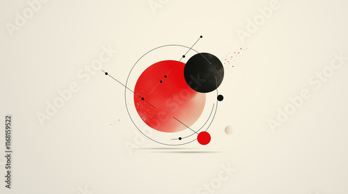 Abstract Red Circle Design