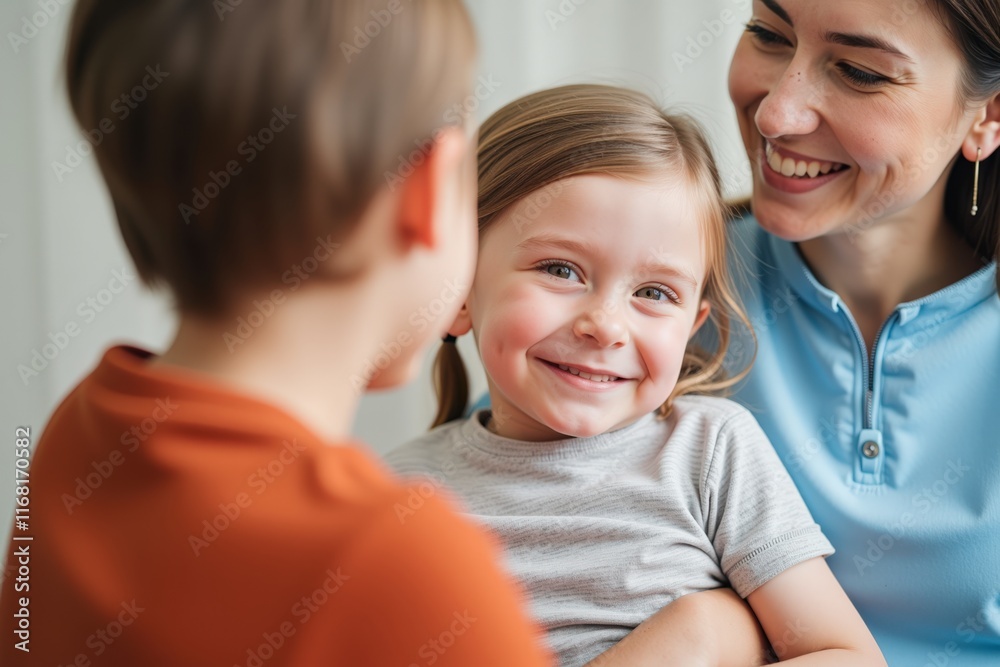 Heartwarming Family Moment: Mother and Daughter Sharing a Joyful Laugh Together, Perfect for Parenting Blogs or Family Photo Collections Heartwarming Family Moment: Mother and Daughter Sharing a Joyful Laugh Together, Perfect for Parenting Blogs or Family Photo Collections