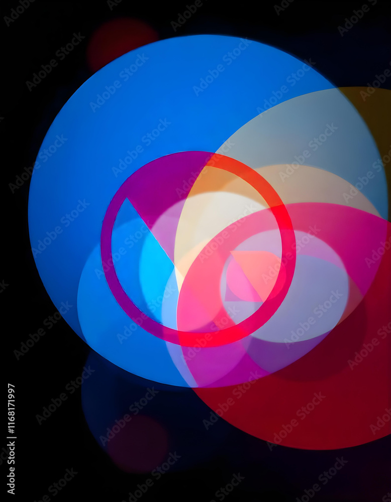 Obraz premium background with circles