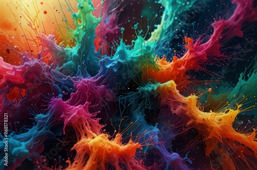 Wallpaper Mural The colorful smoke ethereal atmosphere Torontodigital.ca