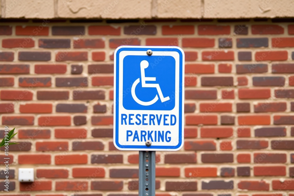 Blue Reserved Parking Sign for Handicapped Spaces, Perfect for Businesses and Public Places to Ensure Accessibility and Compliance Blue Reserved Parking Sign for Handicapped Spaces, Perfect for Businesses and Public Places to Ensure Accessibility and Compliance
