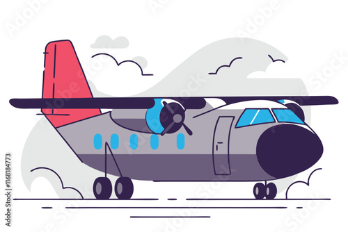 Airport illustration vector on white background


