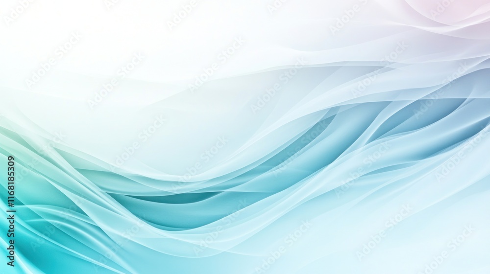 Soft, flowing abstract design in soothing blue and white tones. Soft, flowing abstract design in soothing blue and white tones.
