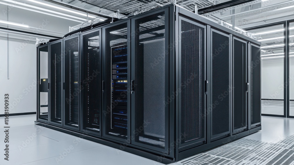 Modern Data Center Server Room Technology Infrastructure Modern Data Center Server Room Technology Infrastructure