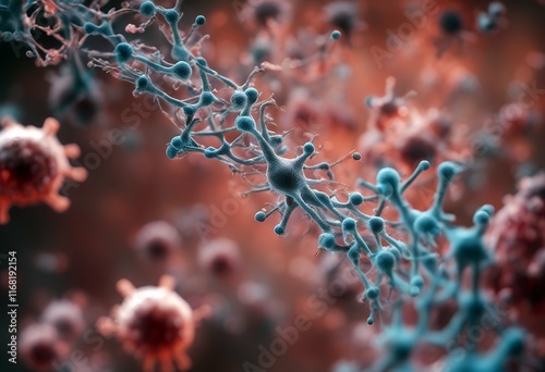 genetics more bacteriological coronavirus abstract microorganism medical background