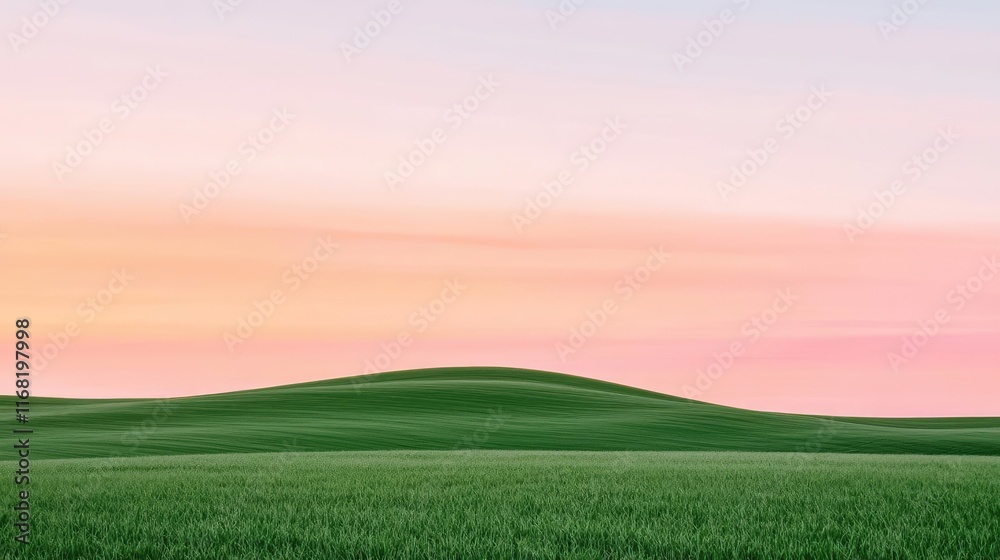 Pastel skies idea. A serene landscape featuring rolling green hills under a pastel sunset sky. Pastel skies idea. A serene landscape featuring rolling green hills under a pastel sunset sky.