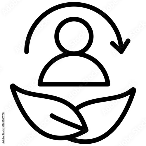 Green Living Outline Icon