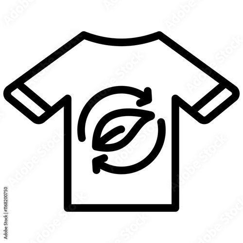 Sustainable Fashion Outline Icon