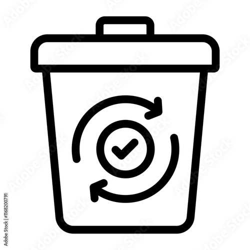 Repurposing Waste Outline Icon