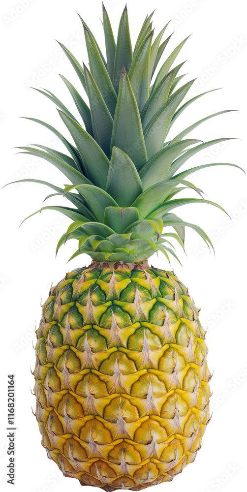 Fototapeta premium Pineapple Fruit PNG - Ananas comosus illustration - Ananas food isolated graphic